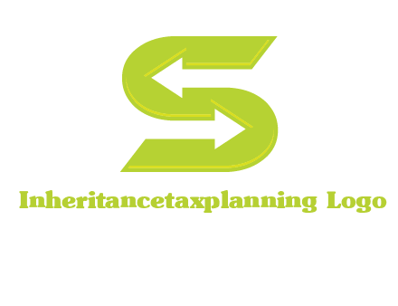 two arrow in Letter S logo