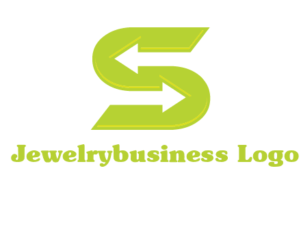 two arrow in Letter S logo