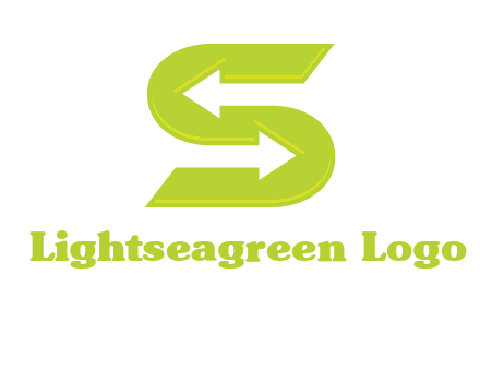 two arrow in Letter S logo