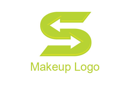 two arrow in Letter S logo