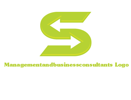 two arrow in Letter S logo