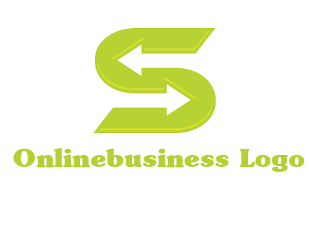 two arrow in Letter S logo
