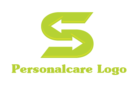 two arrow in Letter S logo