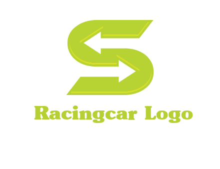 two arrow in Letter S logo