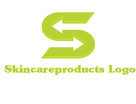 two arrow in Letter S logo