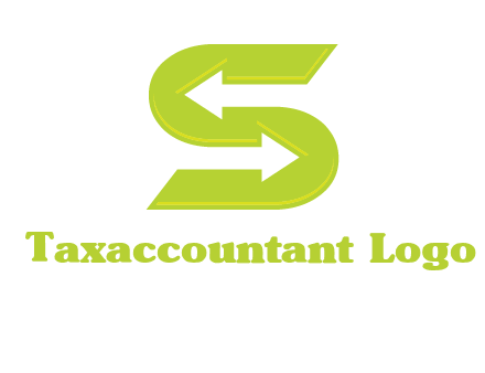 two arrow in Letter S logo