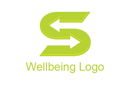 two arrow in Letter S logo