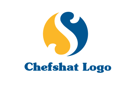 negative spacing letter S in circle