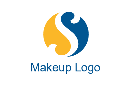 negative spacing letter S in circle