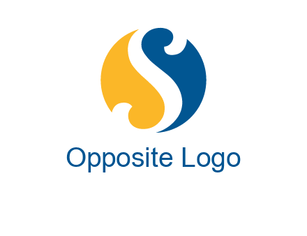 negative spacing letter S in circle
