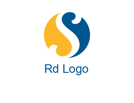 negative spacing letter S in circle