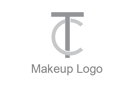 letter T and C overlapping eachother