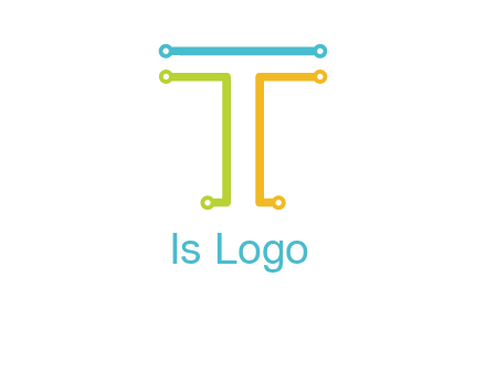 networking lines forming letter T