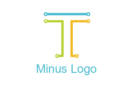 networking lines forming letter T