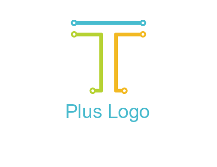 networking lines forming letter T
