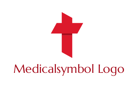 Alphabet T in cross icon