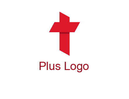 Alphabet T in cross icon