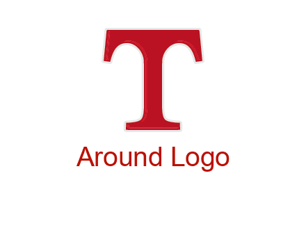 letter T in serif font