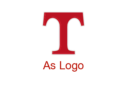 letter T in serif font
