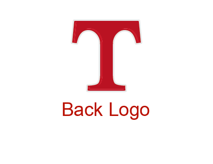 letter T in serif font