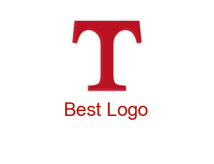 letter T in serif font