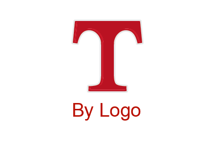 letter T in serif font