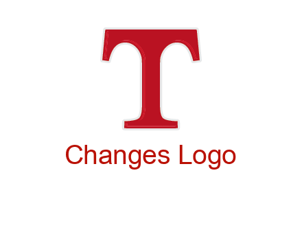 letter T in serif font
