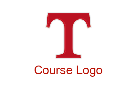 letter T in serif font