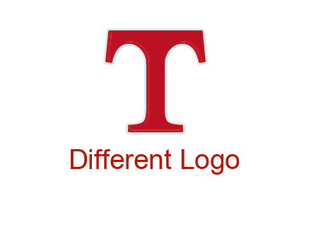 letter T in serif font