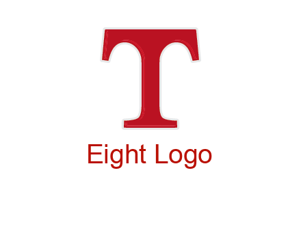 letter T in serif font
