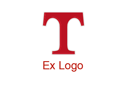 letter T in serif font