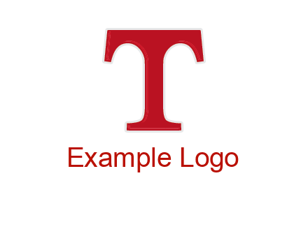 letter T in serif font