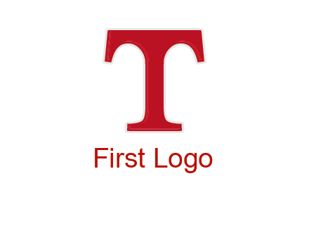 letter T in serif font