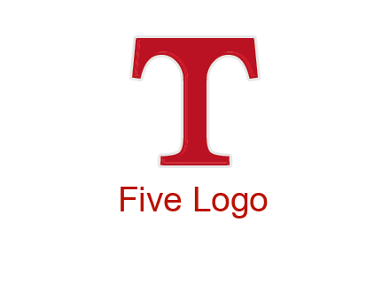 letter T in serif font