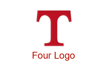 letter T in serif font