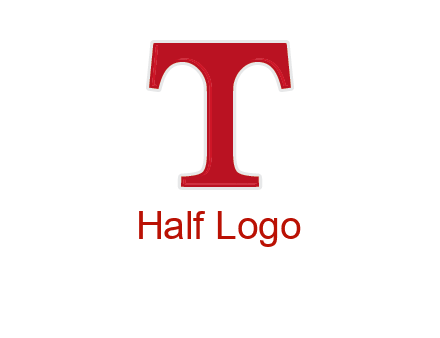 letter T in serif font