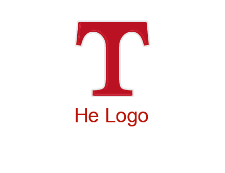 letter T in serif font