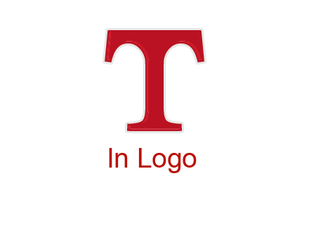 letter T in serif font