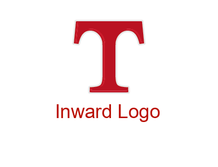 letter T in serif font