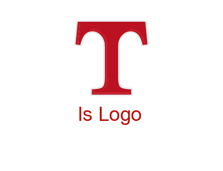 letter T in serif font