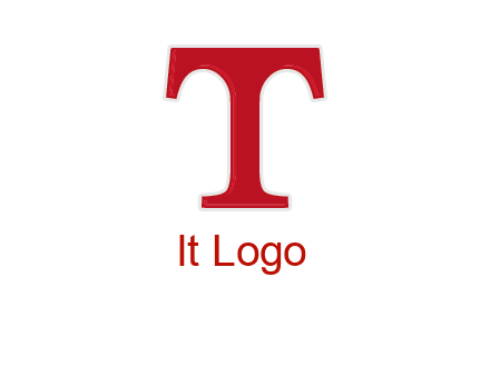letter T in serif font
