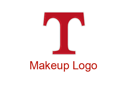 letter T in serif font