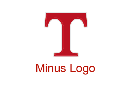 letter T in serif font