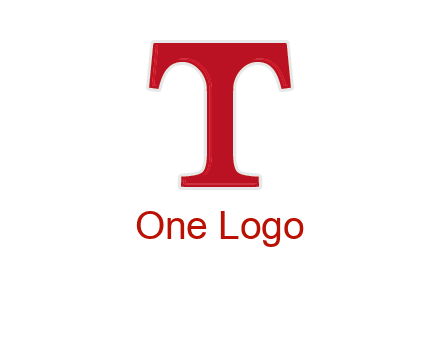 letter T in serif font