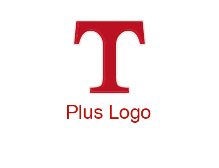 letter T in serif font
