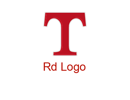 letter T in serif font