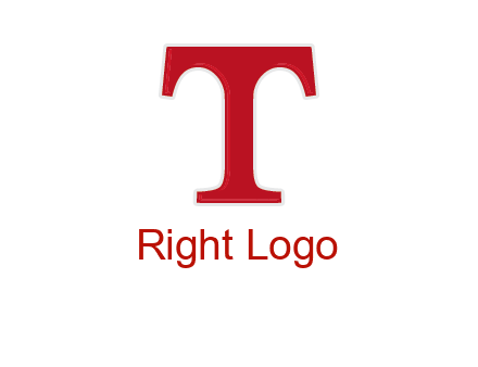 letter T in serif font