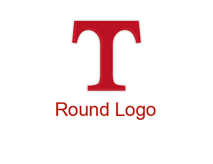 letter T in serif font