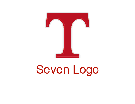 letter T in serif font