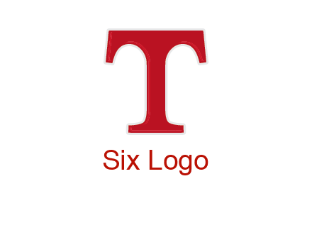 letter T in serif font